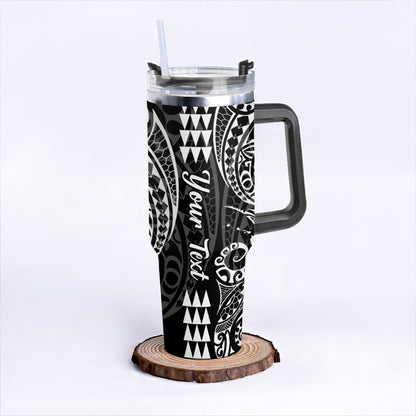 Hawaii 40oz Tumbler Map Kakau Style