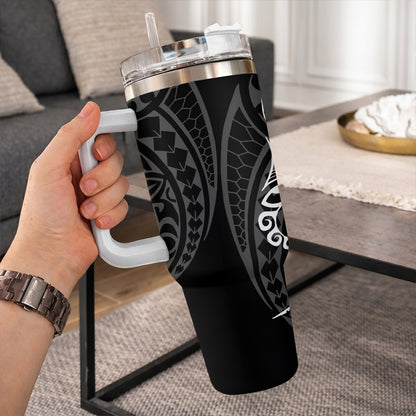 Hawaii 40oz Tumbler Map Kakau Style