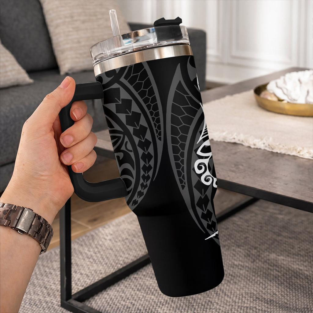 Hawaii 40oz Tumbler Map Kakau Style