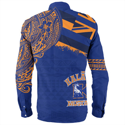 Hawaii Long Sleeve Shirt Kalaheo With Crest Style