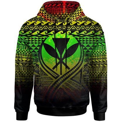 Kanaka Maoli All Over Hoodie Lift Up Reggae