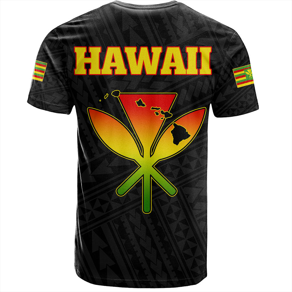 Hawaii T-Shirt Kanaka Maoli Floral Puakenikeni Lei Reggae