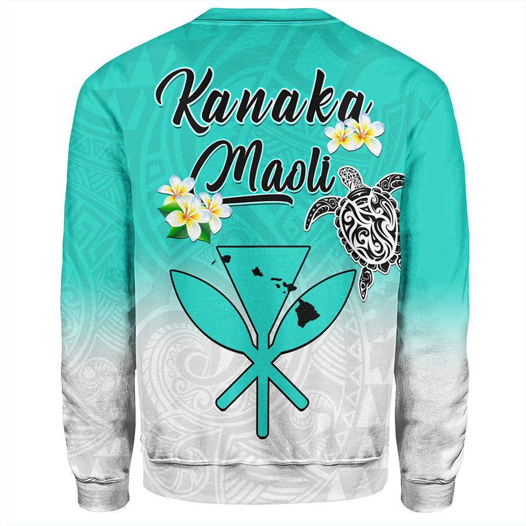 Hawaii Sweatshirt Kanaka Maoli With Map Tribal Aloha