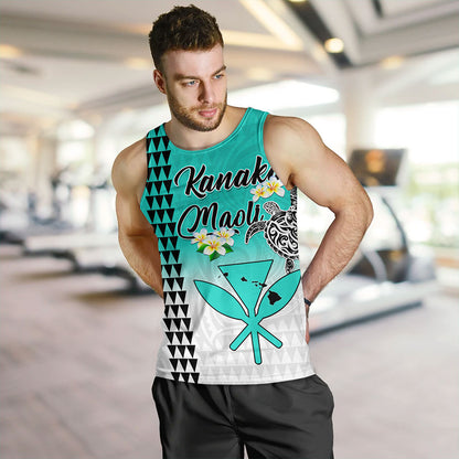 Hawaii Tank Top Kanaka Maoli With Map Tribal Aloha