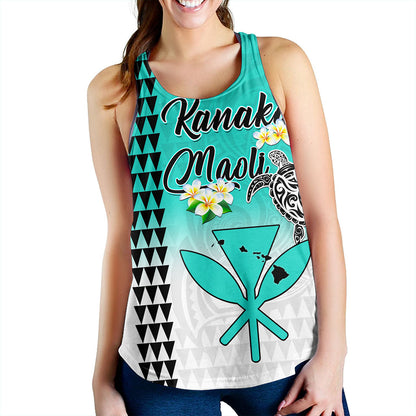 Hawaii Women Tank Kanaka Maoli With Map Tribal Aloha
