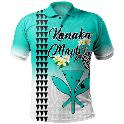 Hawaii Polo Shirt Kanaka Maoli With Map Tribal Aloha