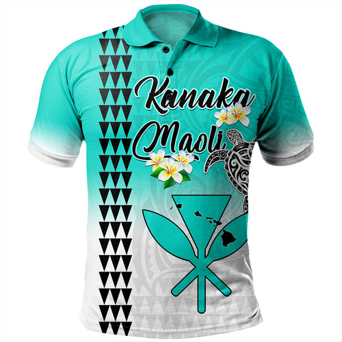 Hawaii Polo Shirt Kanaka Maoli With Map Tribal Aloha