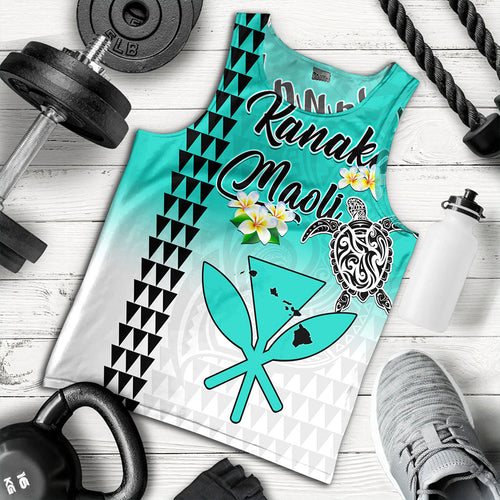 Hawaii Tank Top Kanaka Maoli With Map Tribal Aloha