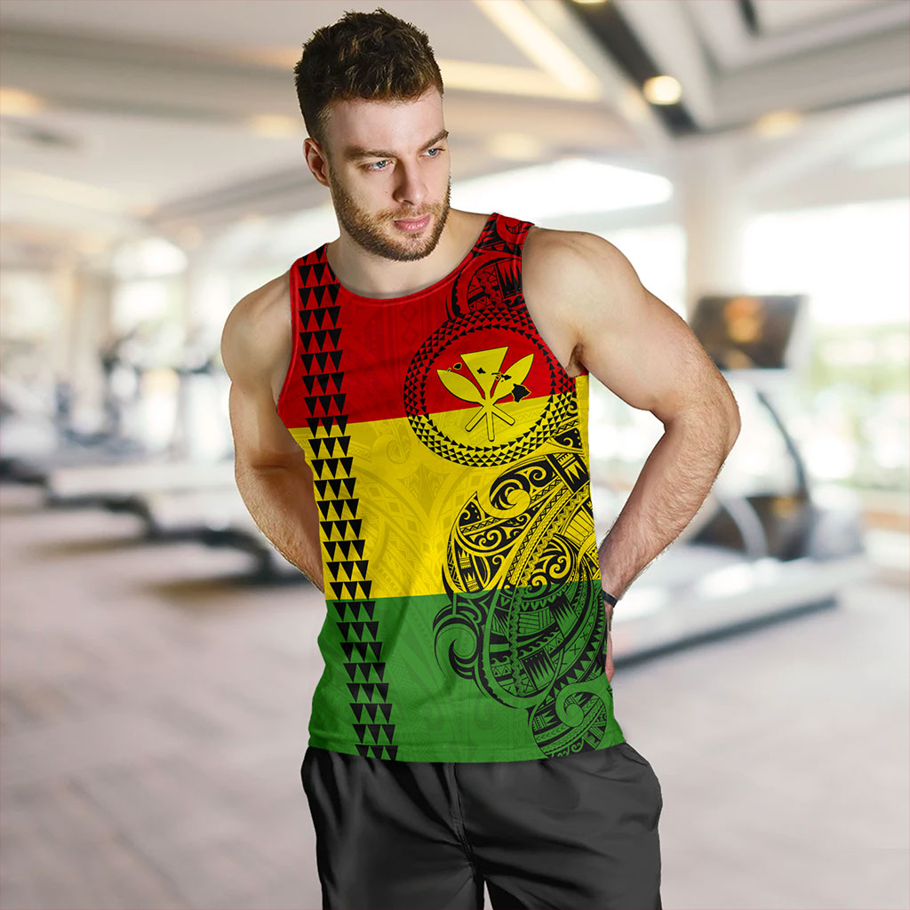 Hawaii Tank Top Kanaka Maoli With Map Tribal Polynesian