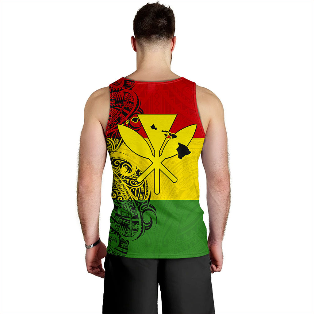 Hawaii Tank Top Kanaka Maoli With Map Tribal Polynesian