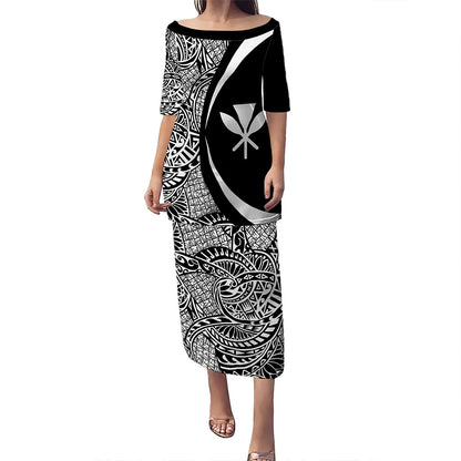 Hawaii Puletasi Kanaka Lauhala Circle Style