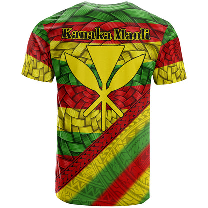 Hawaii Custom Personalised T-Shirt - Kanaka Maoli With Bamboo Patterns