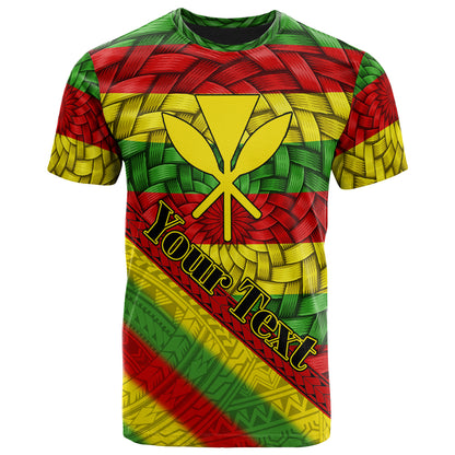 Hawaii Custom Personalised T-Shirt - Kanaka Maoli With Bamboo Patterns