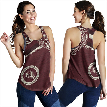 Hawaii Women Tank Kau High & Pahala Elementary School With Crest Style