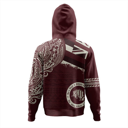 Hawaii Hoodie Kau High & Pahala Elementary School With Crest Style