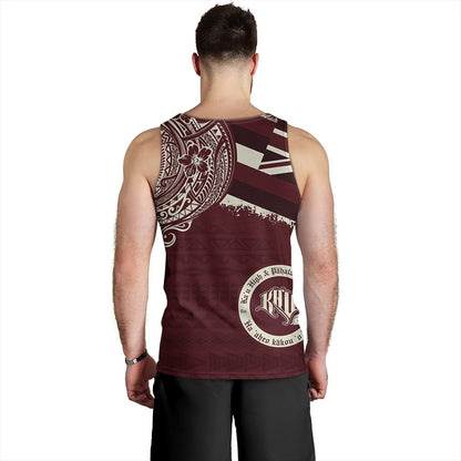Hawaii Tank Top Kau High & Pahala Elementary School With Crest Style
