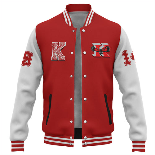Hawaii Baseball Jacket Kauai High School Polynesian Letters Style