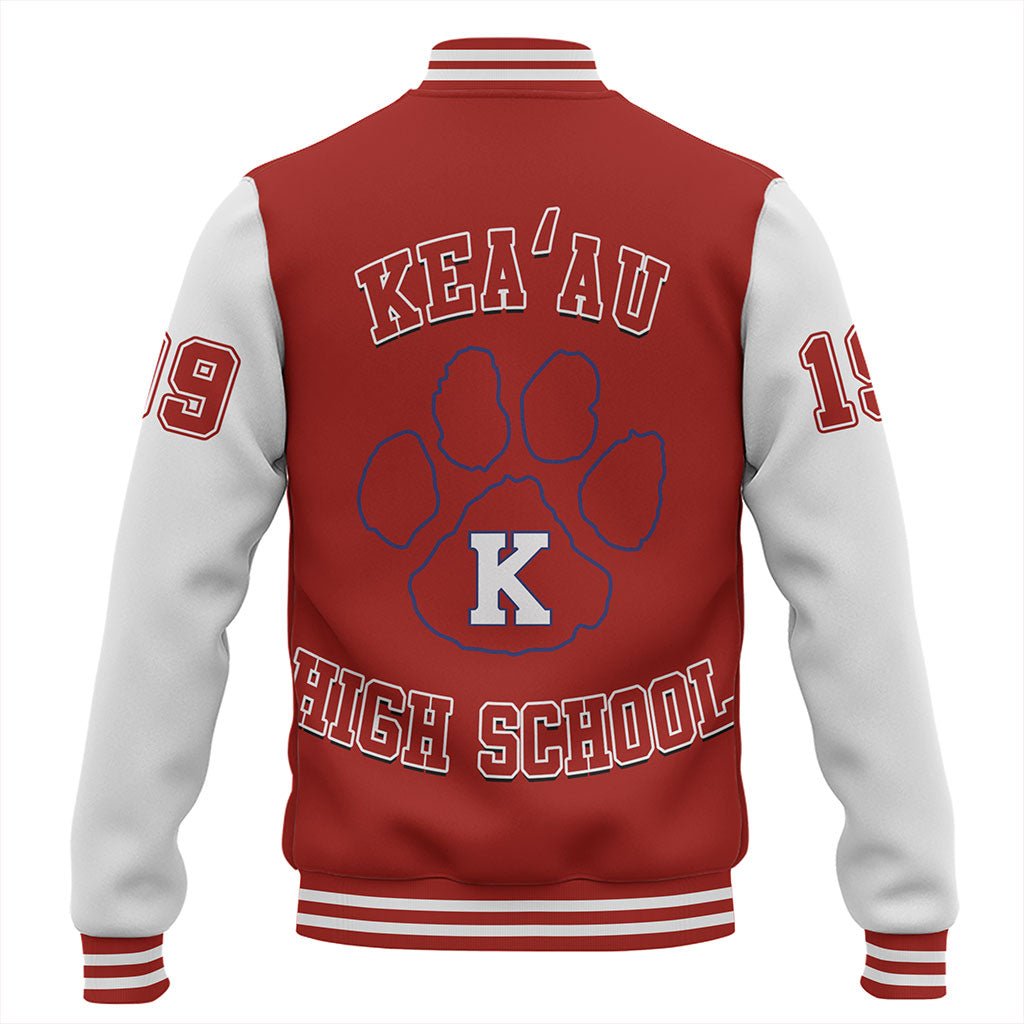 Hawaii Baseball Jacket Keaau High School Polynesian Letters Style