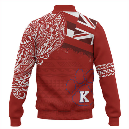 Hawaii Baseball Jacket Kea'au High School With Crest Style