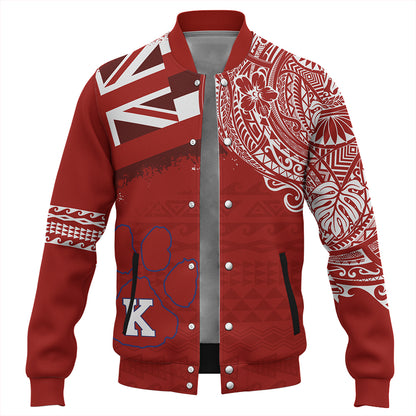 Hawaii Baseball Jacket Kea'au High School With Crest Style