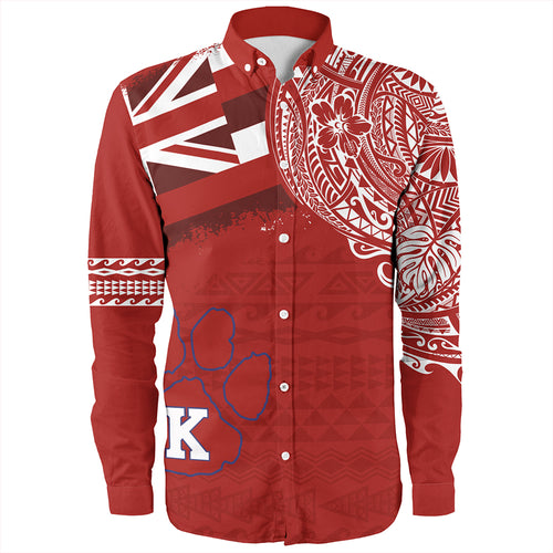 Hawaii Long Sleeve Shirt Kea'au High School With Crest Style
