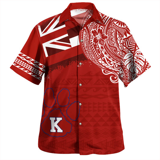Hawaii Hawaiian Shirt Kea'au High School With Crest Style