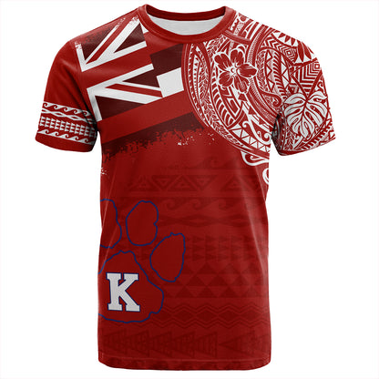 Hawaii T-Shirt Kea'au High School With Crest Style