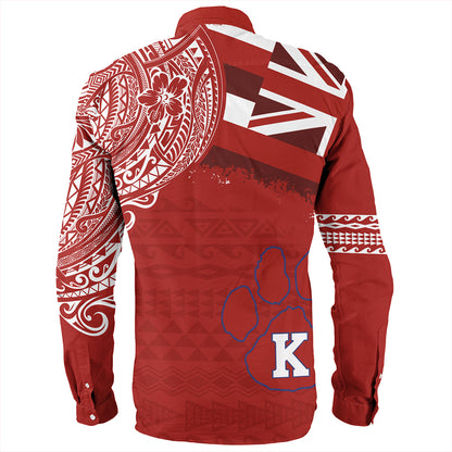 Hawaii Long Sleeve Shirt Kea'au High School With Crest Style