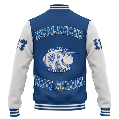 Hawaii Baseball Jacket Kealakehe High School Polynesian Letters Style