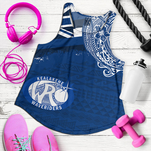 Hawaii Women Tank Kealakehe High School With Crest Style