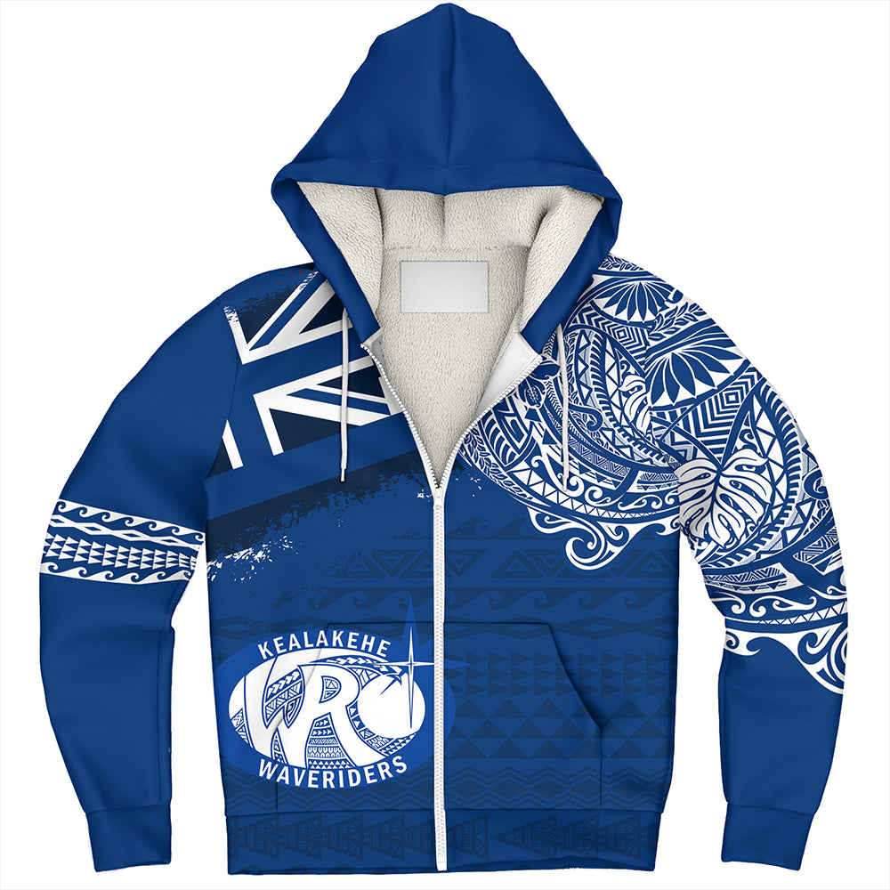 Hawaii Sherpa Hoodie Kealakehe High School With Crest Style