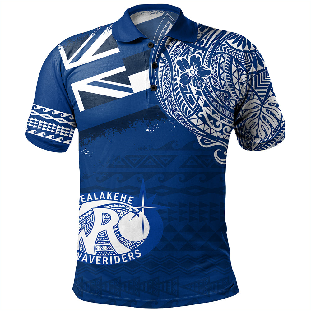 Hawaii Polo Shirt Kealakehe High School With Crest Style