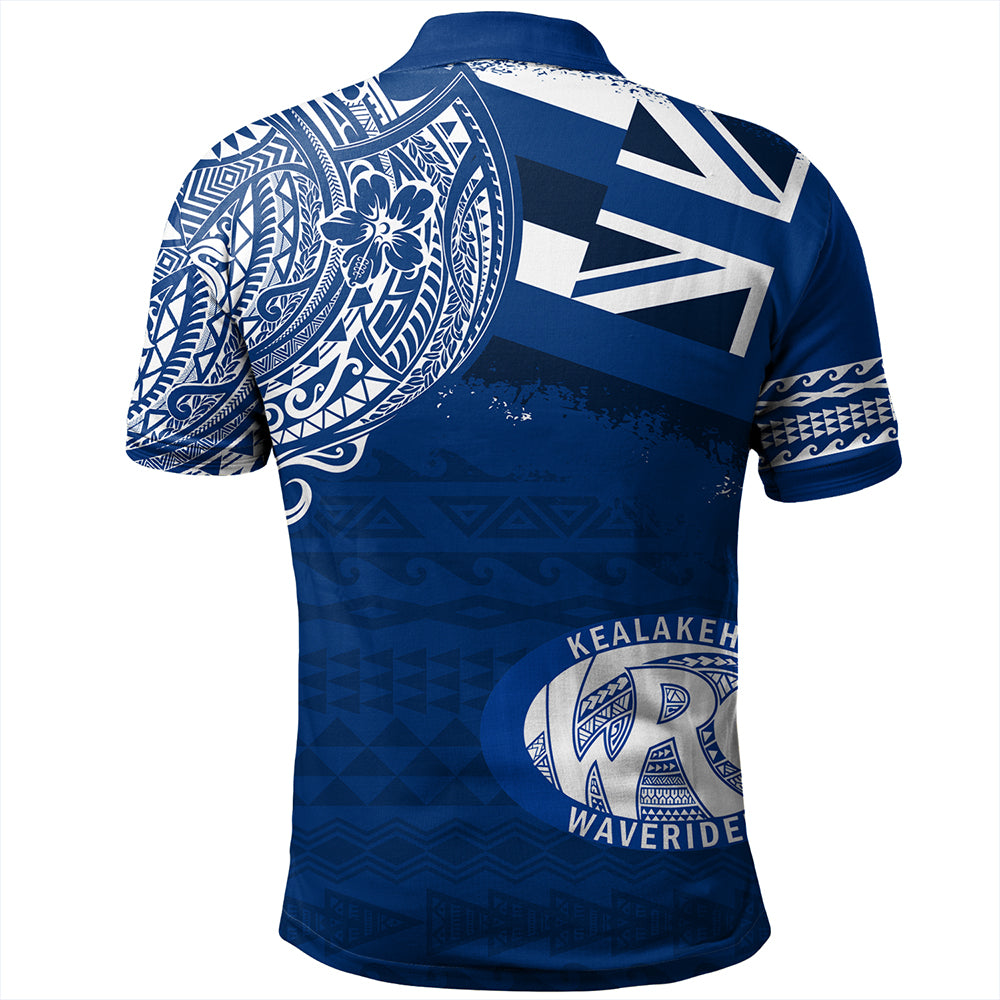 Hawaii Polo Shirt Kealakehe High School With Crest Style