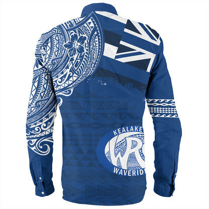 Hawaii Long Sleeve Shirt Kealakehe High School With Crest Style