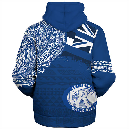 Hawaii Sherpa Hoodie Kealakehe High School With Crest Style