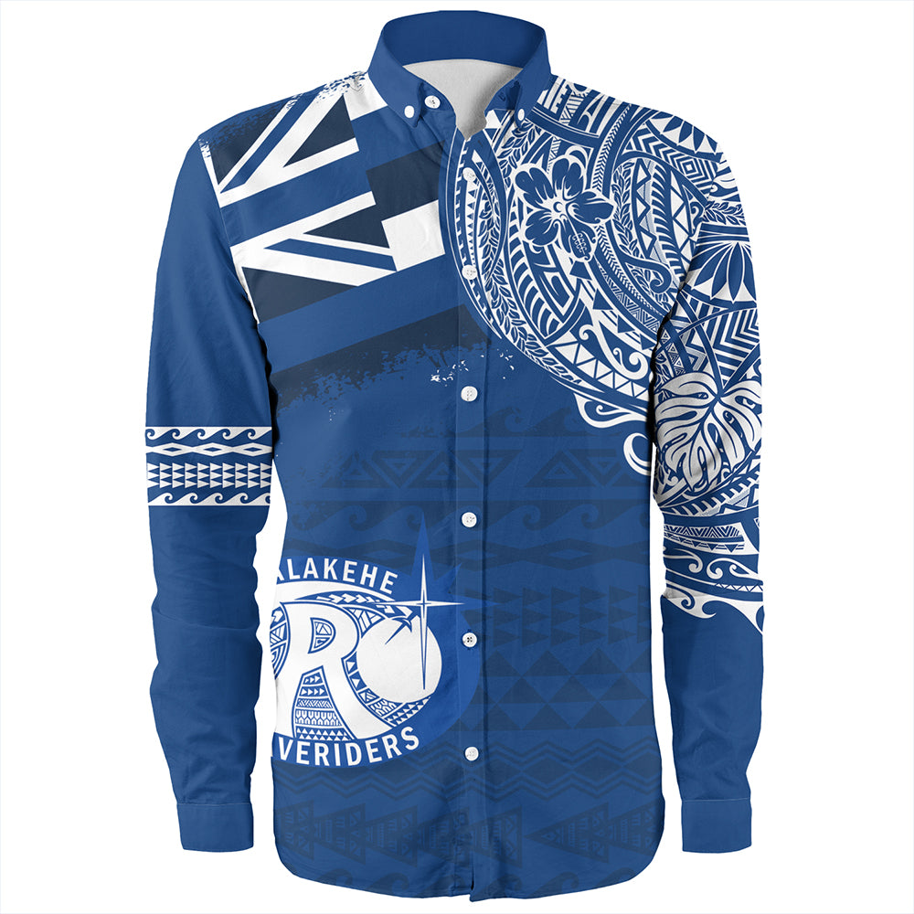 Hawaii Long Sleeve Shirt Kealakehe High School With Crest Style