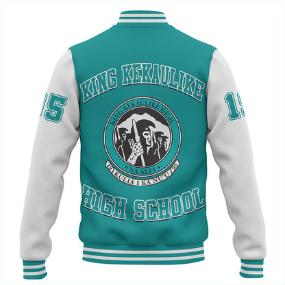 Hawaii Baseball Jacket King Kekaulike High School Polynesian Letters Style