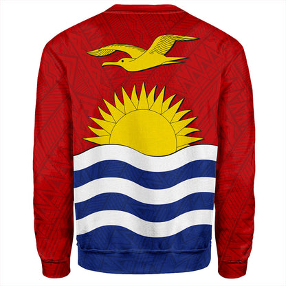 Kiribati Sweatshirt Flag Design With Pattern