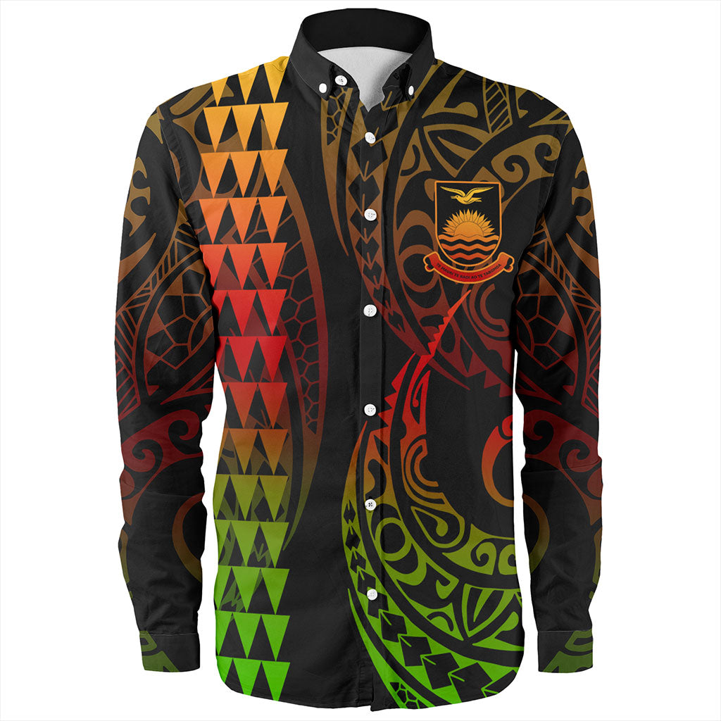 Kiribati Long Sleeve Shirt Kakau Style