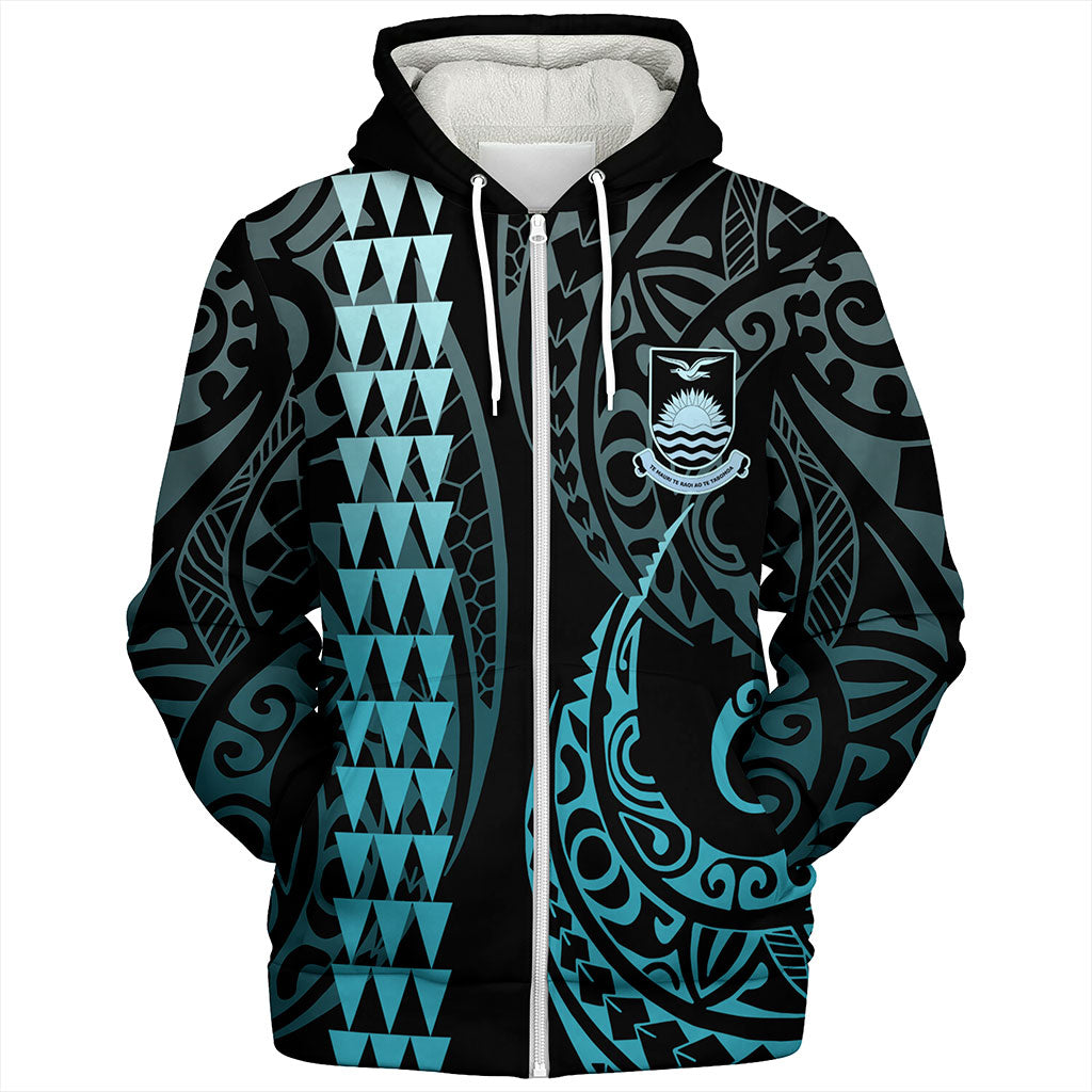 Kiribati Sherpa Hoodie Kakau Style Ver.1