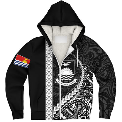 Kiribati Sherpa Hoodie Tribal Micronesian Coat Of Arms