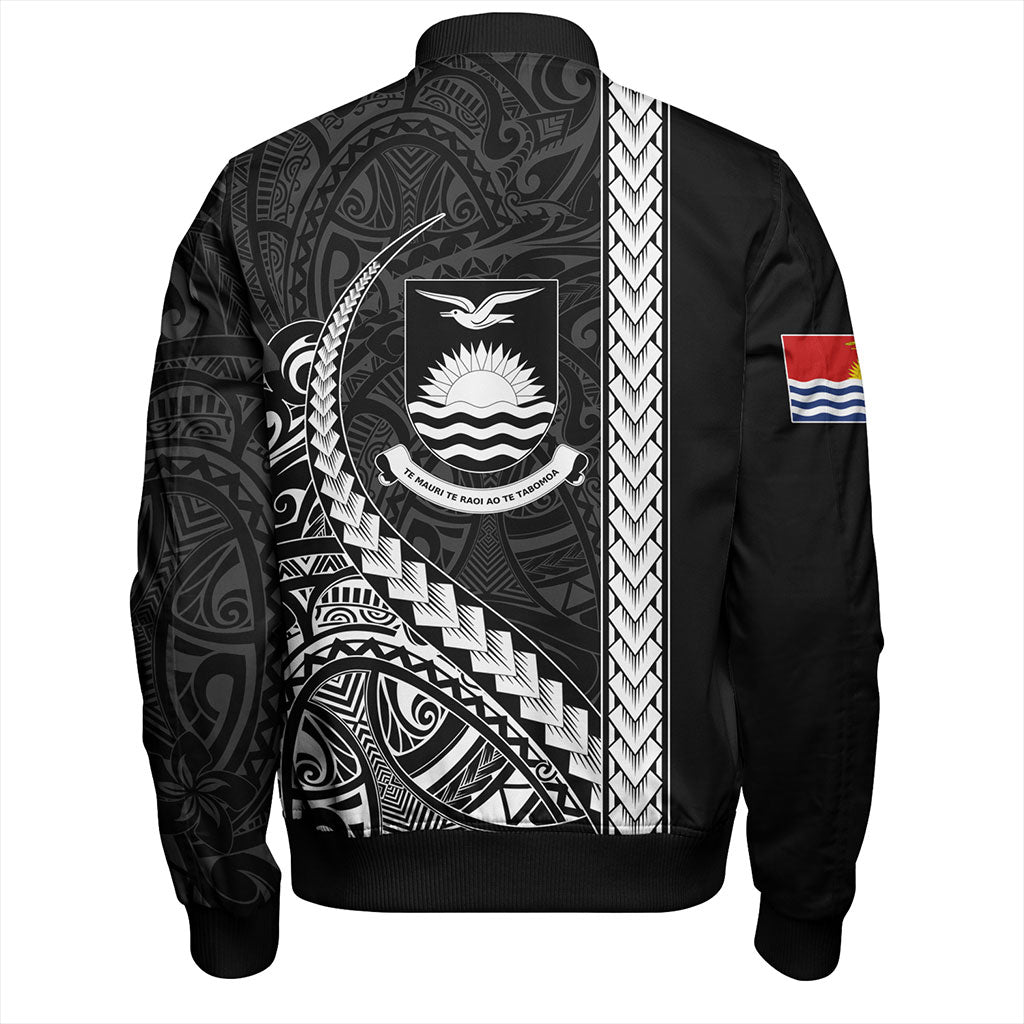 Kiribati Bomber Jacket Tribal Micronesian Coat Of Arms