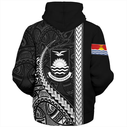 Kiribati Sherpa Hoodie Tribal Micronesian Coat Of Arms