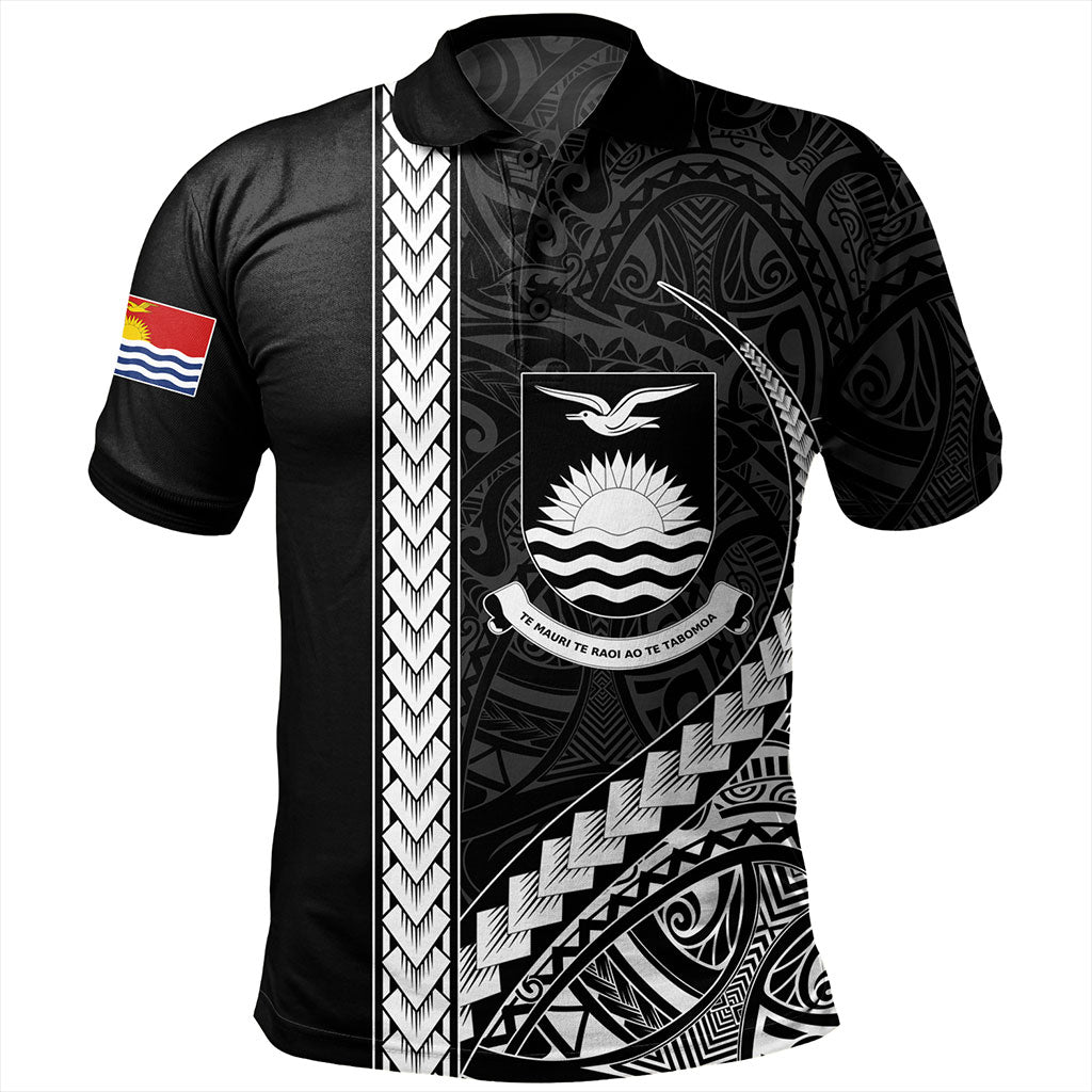 Kiribati Polo Shirt Tribal Micronesian Coat Of Arms
