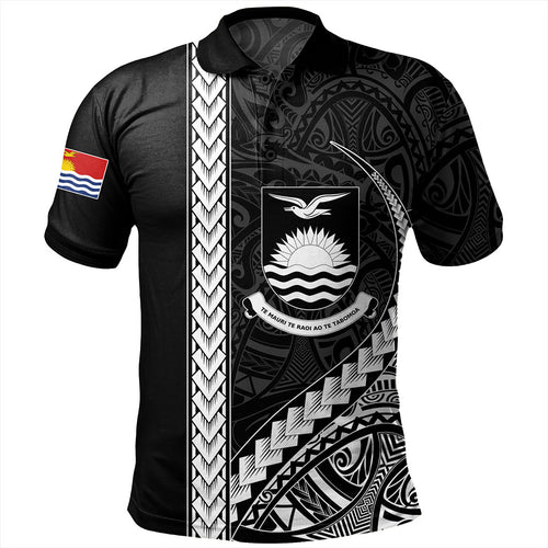 Kiribati Polo Shirt Tribal Micronesian Coat Of Arms