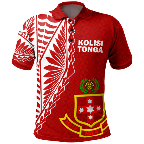 Kolisi Tonga 'Atele Polo Shirt - Tongan Pattern