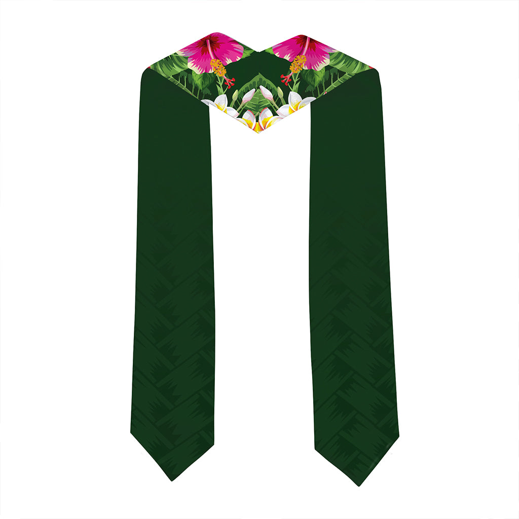 Hawaii Graduation Stole Custom Konawaena High School Class 2026 Tropical Hibiscus Island Style
