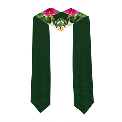 Hawaii Graduation Stole Custom Konawaena High School Class 2026 Tropical Hibiscus Island Style