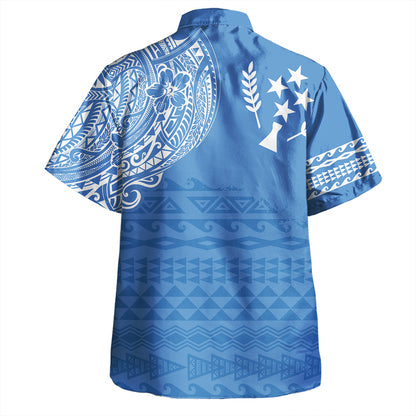 Pohnpei State Hawaiian Shirt Polynesian Flag With Coat Of Arms