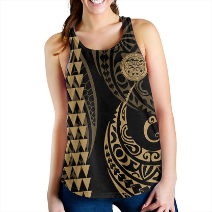 Kosrae Women Tank Kakau Style Ver.1